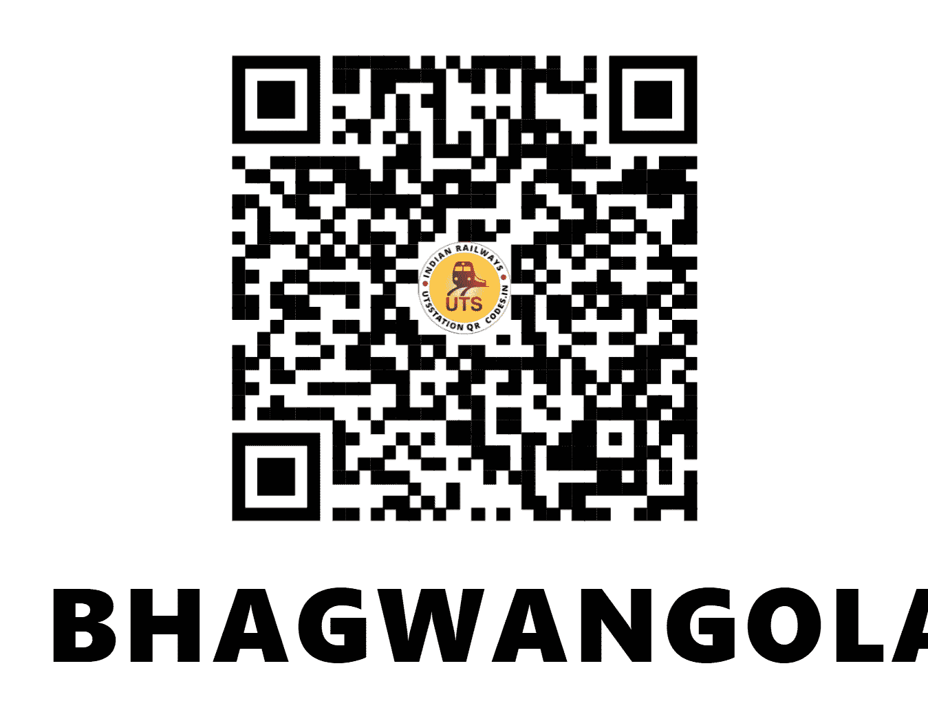 UTS QR Code for BHAGWANGOLA - BQG (ER - WEST BENGAL)